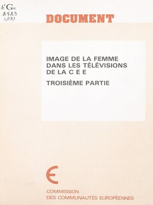 cover image of Image de la femme dans les télévisions de la CEE (3)